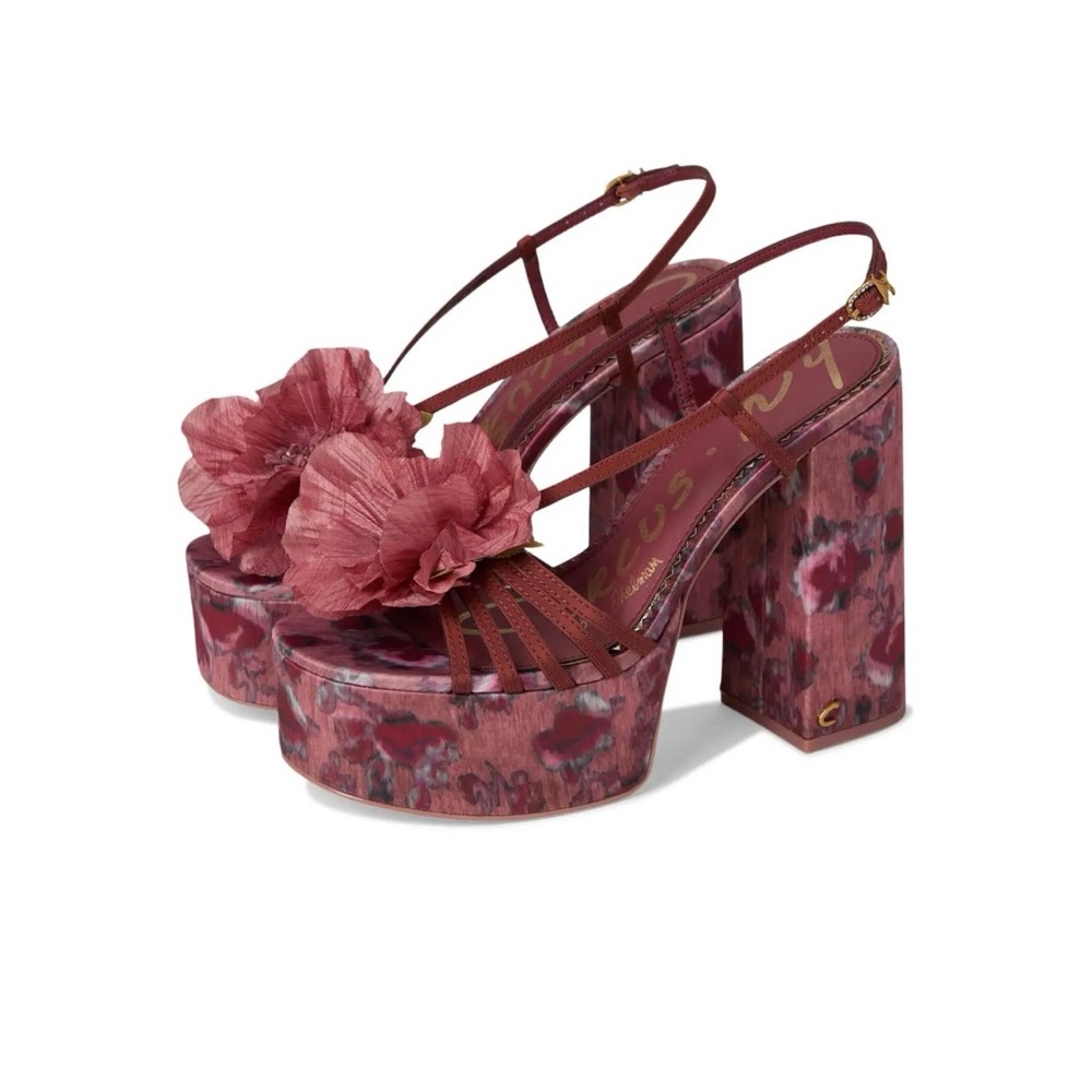 Sam Edelman Siena Floral Chunky Platform Heels